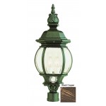 Trans Globe 4062 BC Rochefort 28 Post Top Lamp In Black Copper 