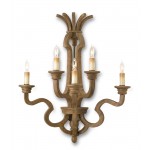 Currey and Company 5108 Impresario Wall Sconce - Chestnut