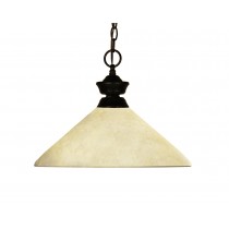 Z-Lite 100701BRZ-AGM14 Chance/Bourbon 1 Light Pendant - Bronze / Golden Mottle