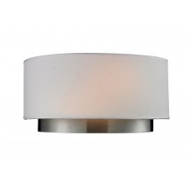 Z-Lite 186-2S Jade 2 Light Wall Sconce - Chrome / Off White