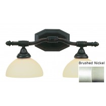 Trans Globe 2522 BN Bull Nose 2 Light Bath Bar Nickel 