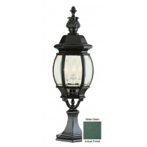 Trans Globe 4071 VG Ville Frenche 23 Pier Mount Post Light In Moss