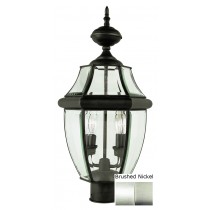 Trans Globe 4321 BN Glass House 20 1/2 Post Top Light Bn 