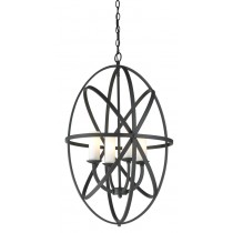 Z-Lite 6027-4L-BRZ Aranya 4 Light Pendant - Bronze / Matte Opal