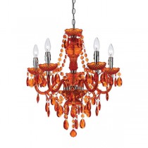 AF Lighting Angelo Home 8522-5H Fulton 5-Light Chandelier in Orange