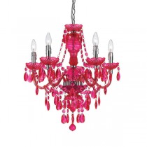 AF Lighting Angelo Home 8524-5H Fulton 5-Light Chandelier in Pink
