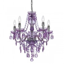 AF Lighting Angelo Home 8526-5H Fulton 5-Light Chandelier in Grape