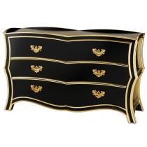 Currey and Company 3180 Gabor Chest - Black/Gold