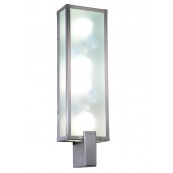 Meyda Tiffany 117085 6 Inch Avenue U Wall Sconce - Brushed Nickel Clear