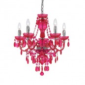 AF Lighting Angelo Home 8524-5H Fulton 5-Light Chandelier in Pink