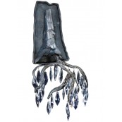 Meyda Tiffany 99842 11.5 Inch Winter At Stillwater Crystal Wall Sconce - Hand Wrought Iron