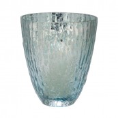 Lazy Susan 456039 Silvery Sea Mercury Ripple Votive - Blue