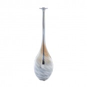 Lazy Susan 787066 Gray Pearl Swirl Vase - Small